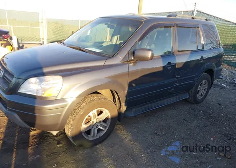 2005 Honda Pilot Ex-L from USA, damaged, VIN 5FNYF18655B026280
